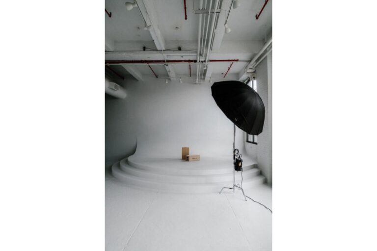 All White Event Space with Terrace