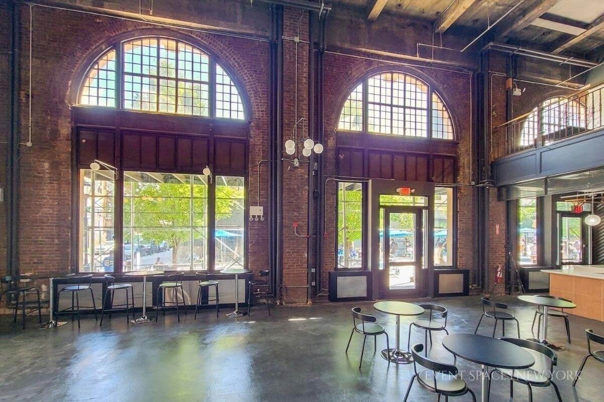 Event hall in Brooklyn this street level grand space has it all an unbeatable location in downtown Brooklyn within block of most subway lines. Flexible on catering and bar; can provide in-house as well as accept licensed outside catering or bar service.