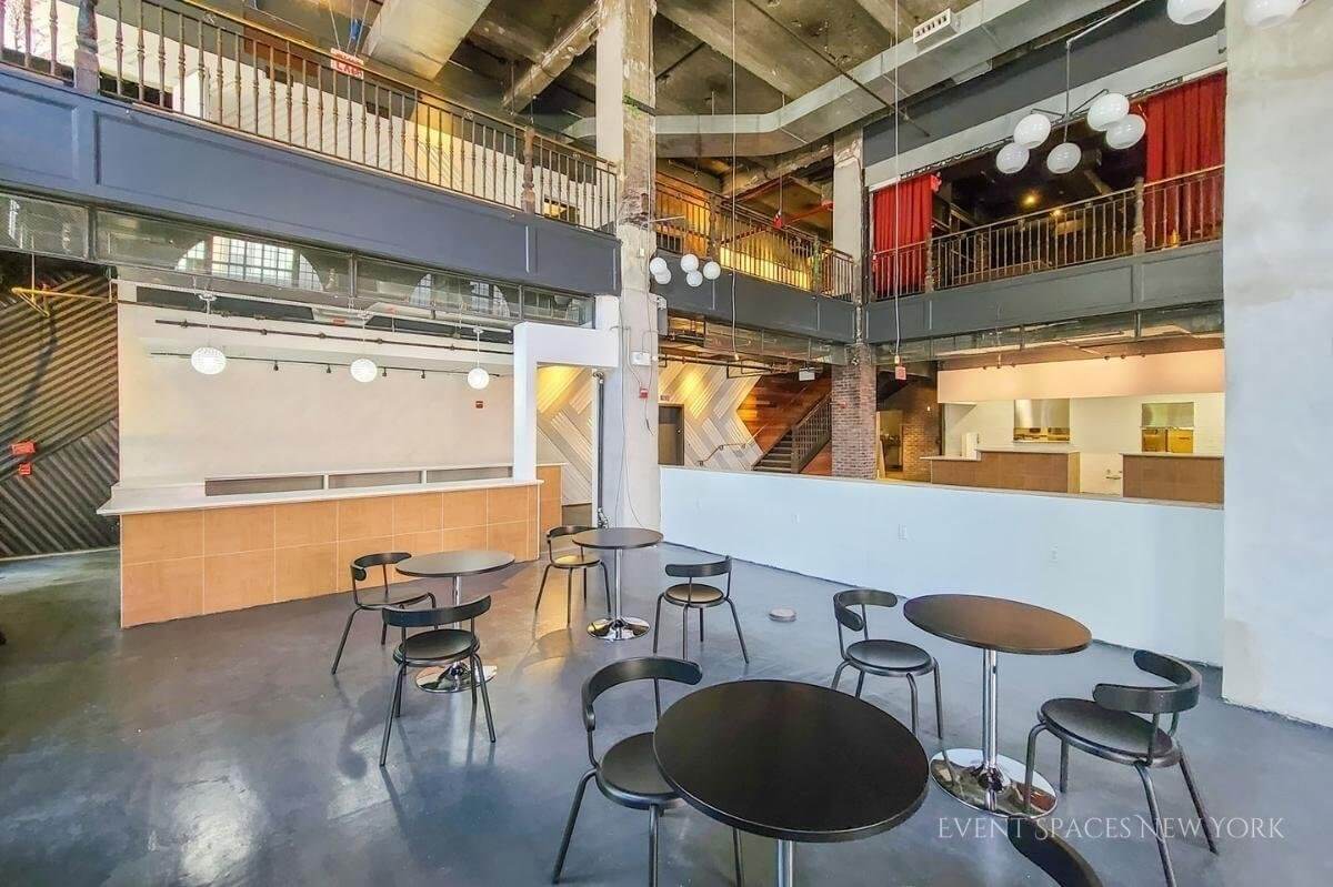 Event hall in Brooklyn this street level grand space has it all an unbeatable location in downtown Brooklyn within block of most subway lines. Flexible on catering and bar; can provide in-house as well as accept licensed outside catering or bar service.