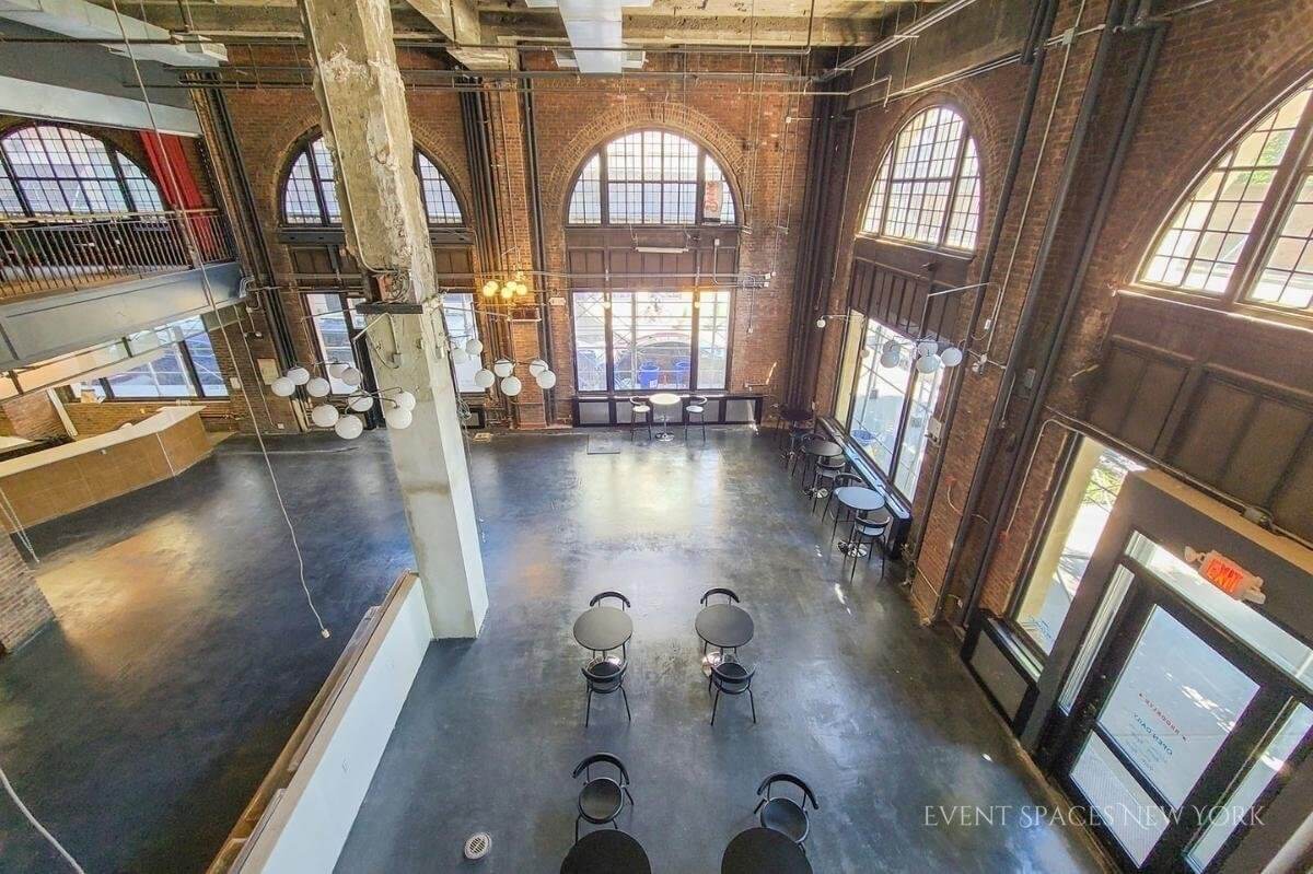 Event hall in Brooklyn this street level grand space has it all an unbeatable location in downtown Brooklyn within block of most subway lines. Flexible on catering and bar; can provide in-house as well as accept licensed outside catering or bar service.