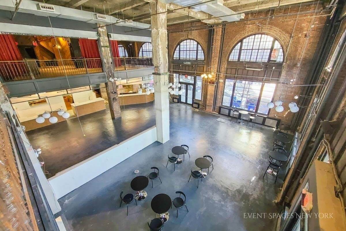 Event hall in Brooklyn this street level grand space has it all an unbeatable location in downtown Brooklyn within block of most subway lines. Flexible on catering and bar; can provide in-house as well as accept licensed outside catering or bar service.