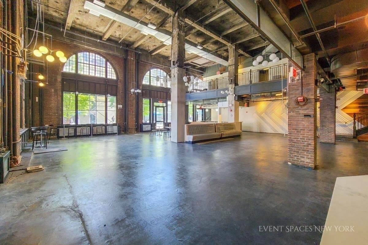 Event hall in Brooklyn this street level grand space has it all an unbeatable location in downtown Brooklyn within block of most subway lines. Flexible on catering and bar; can provide in-house as well as accept licensed outside catering or bar service.