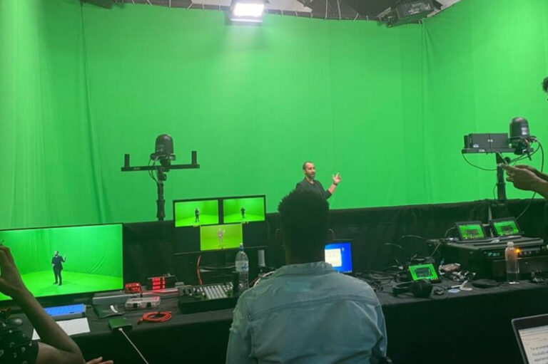 All White Production Space