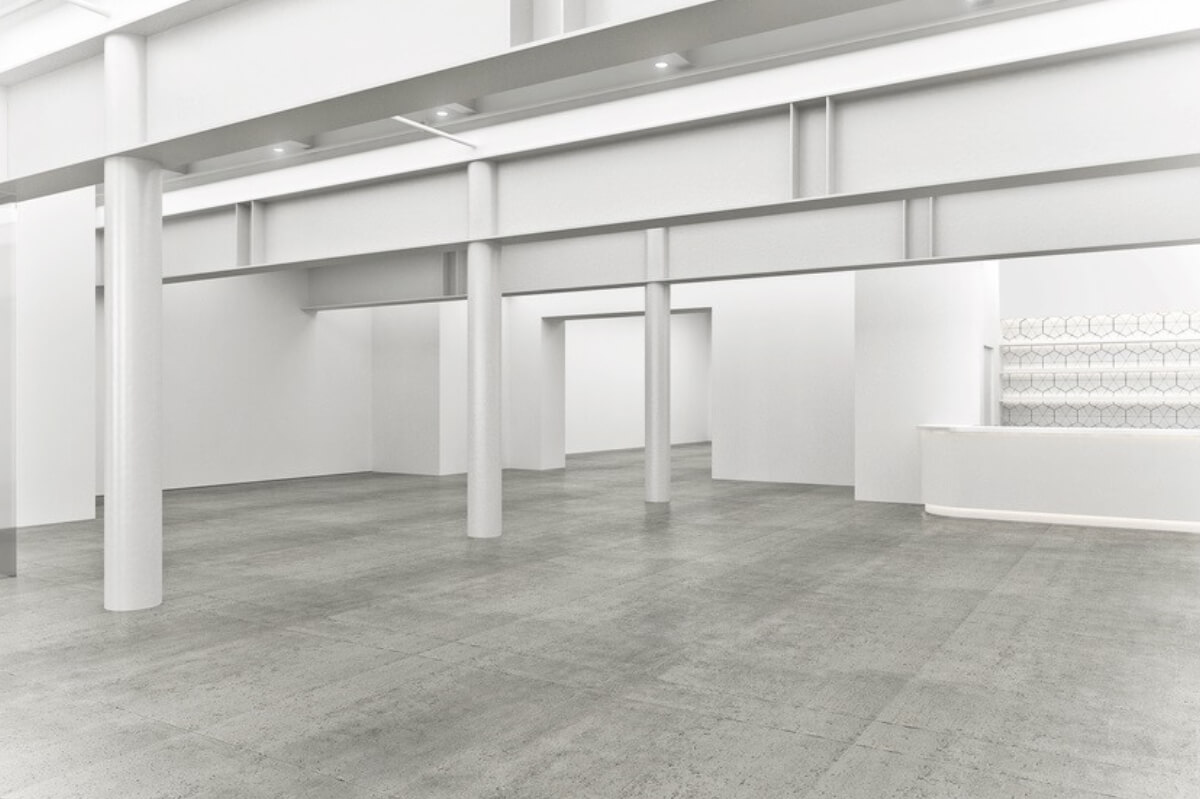 All White Production Space