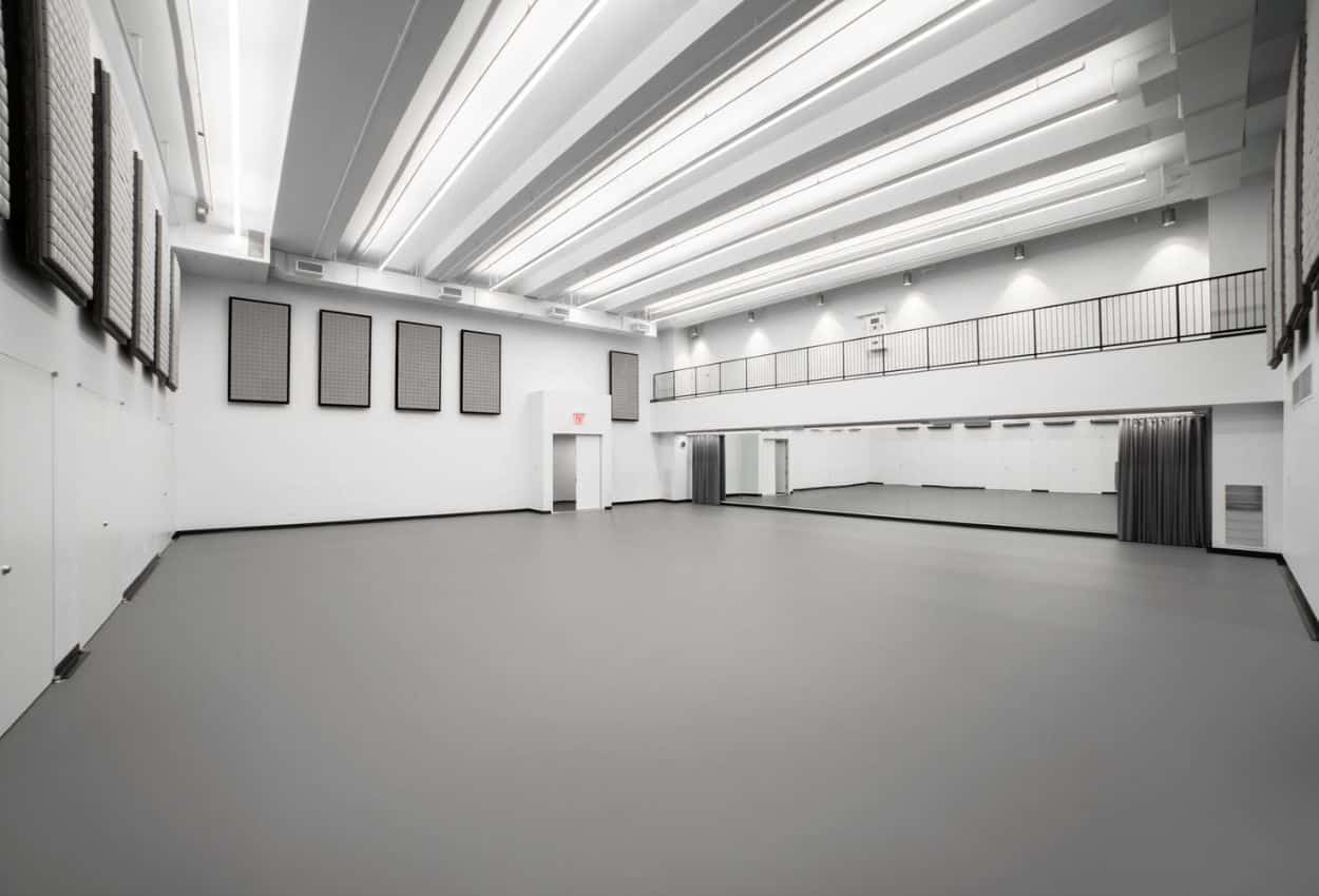 Midtown Rehearsal Studios event space has Two multi-level studios with heighted ceilings near Theater District, each accommodating 300 people. 20 additional different-sized breakout studios suited perfectly for smaller events, seminars, meetings, networking and catering are also available for a total of 50 000 sq ft of space.