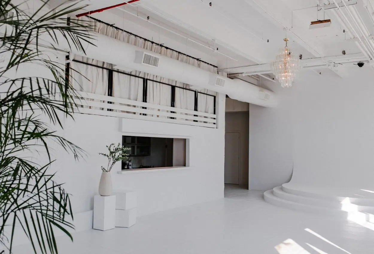 All White Event Space with Terrace - Event Spaces New York