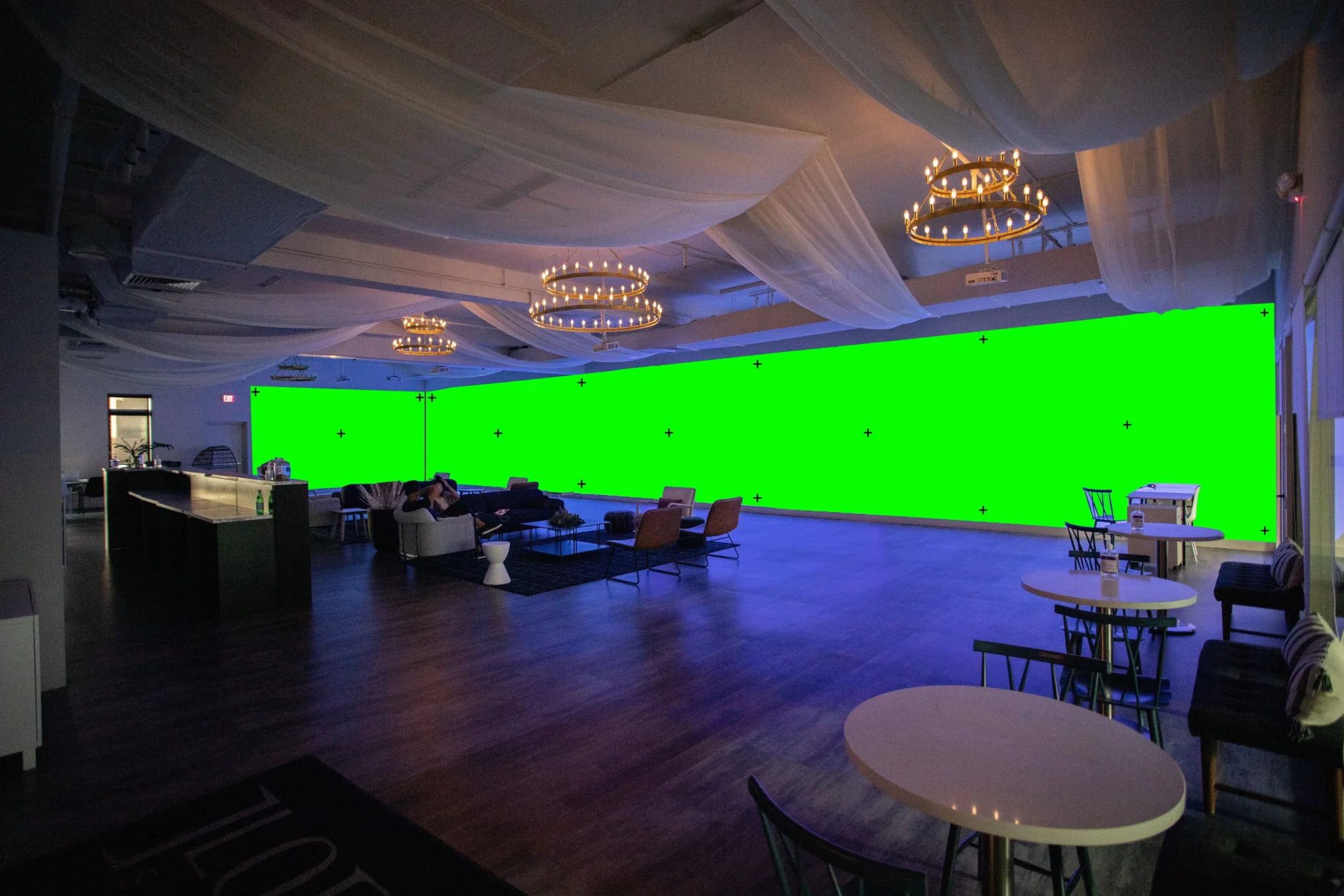 Loft Event Space with Projection Mapping