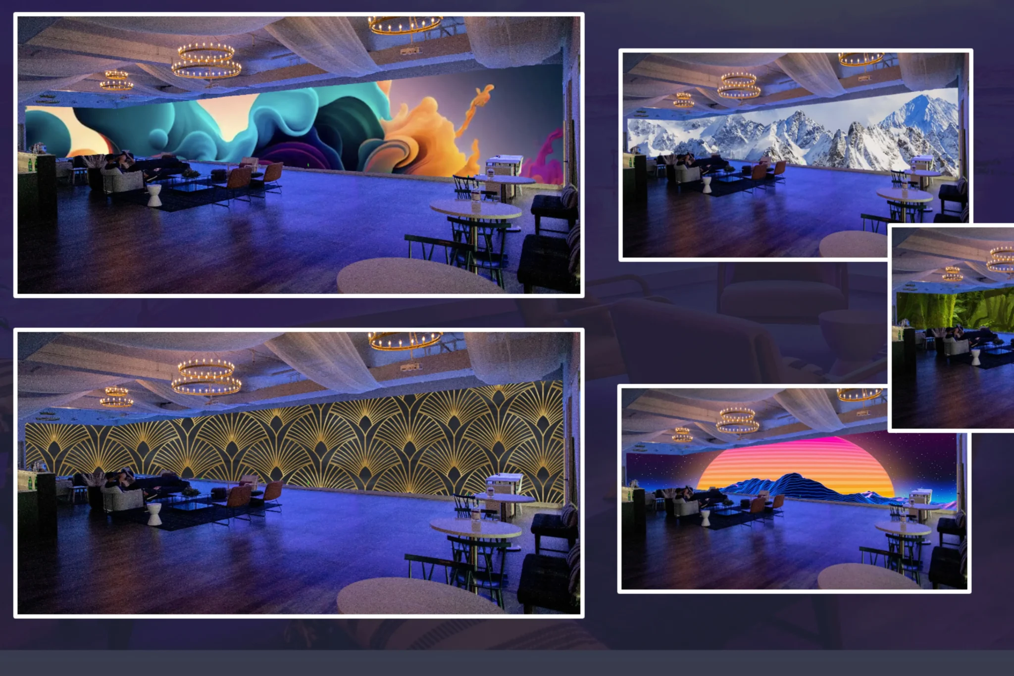 Loft Event Space with Projection Mapping