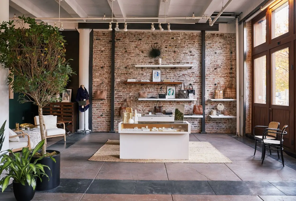 Gallery Showroom exposed brick walls